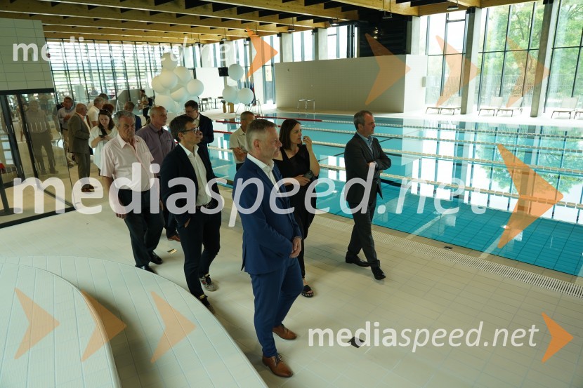 Otvoritev in ogled bazenskega kompleksa Aqualatio, Slovenj Gradec