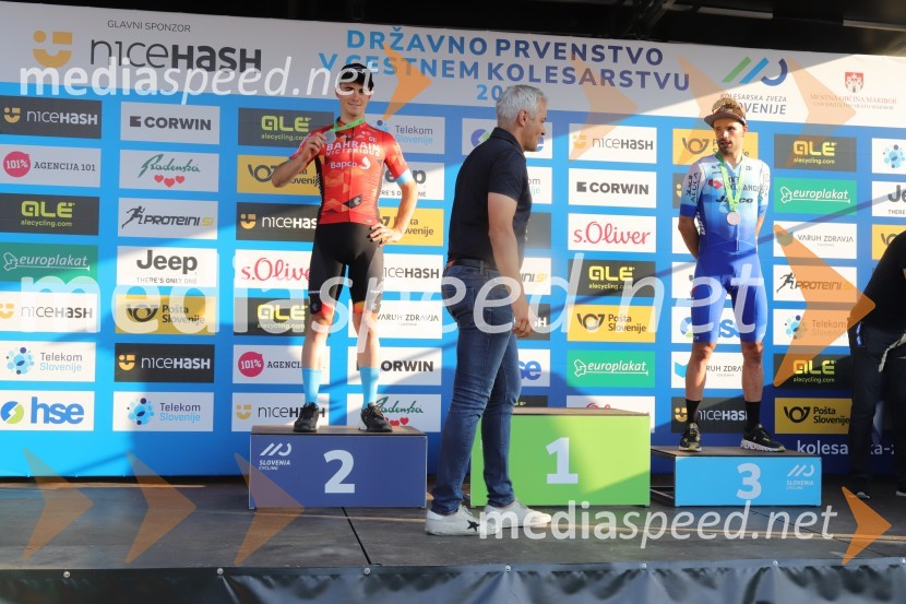  Matevž Govekar, kolesar;  Aleksander Saša Arsenovič, župan, Mestna občina Maribor;  Luka Mezgec, kolesarDržavno prvenstvo v kolesarstvu, Podelitev in koncert