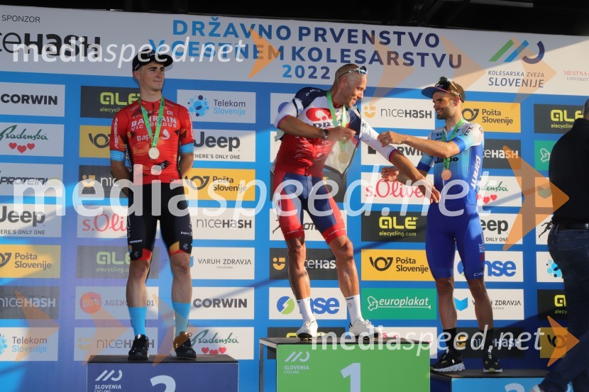  Matevž Govekar, kolesar;  Kristijan Koren, kolesar;  Luka Mezgec, kolesarDržavno prvenstvo v kolesarstvu, Podelitev in koncert
