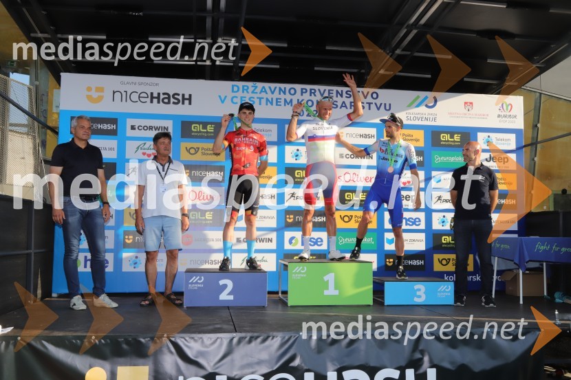  Aleksander Saša Arsenovič, župan, Mestna občina Maribor;  ... ;  Matevž Govekar, kolesar;  Kristijan Koren, kolesar;  Luka Mezgec, kolesar;  ... Državno prvenstvo v kolesarstvu, Podelitev in koncert