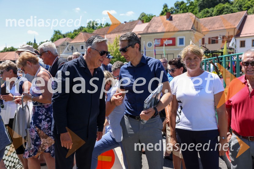 mag. Karl Lautner, župan občine Bad Radkersburg;  Vladimir Mauko, direktor občinske uprave;  Klavdija Topolovec Špur,  glavna enologinja v podjetju Radgonske goriceDan odprtih kleti 2022 v Radgonskih goricah