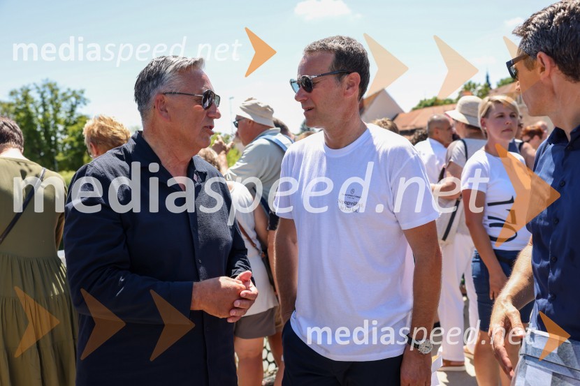 mag. Karl Lautner, župan občine Bad Radkersburg;  Borut Cvetkovič, direktor podjetja Radgonske goriceDan odprtih kleti 2022 v Radgonskih goricah