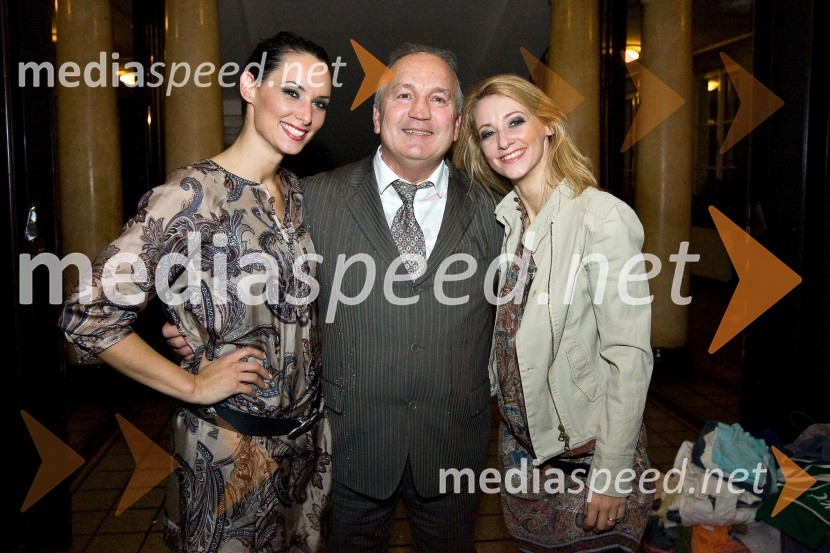 Zoja Trobec, trenerka članske selekcije plesno-navijaške skupine Zmajčice, Srečko Čož, organizator prireditve in Irena Trobec, ustanoviteljica plesno-navijaške skupine ZmajčiceZmajčice, plesni spektakel