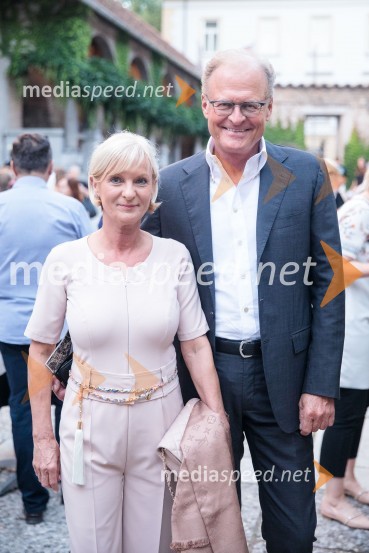  Sonja Poljanšek Škrabec, lastnica Welness centra Sunny;  Janez  Škrabec, direktor Riko d.o.o.West Side Story, muzikal, Festival Ljubljana 2022