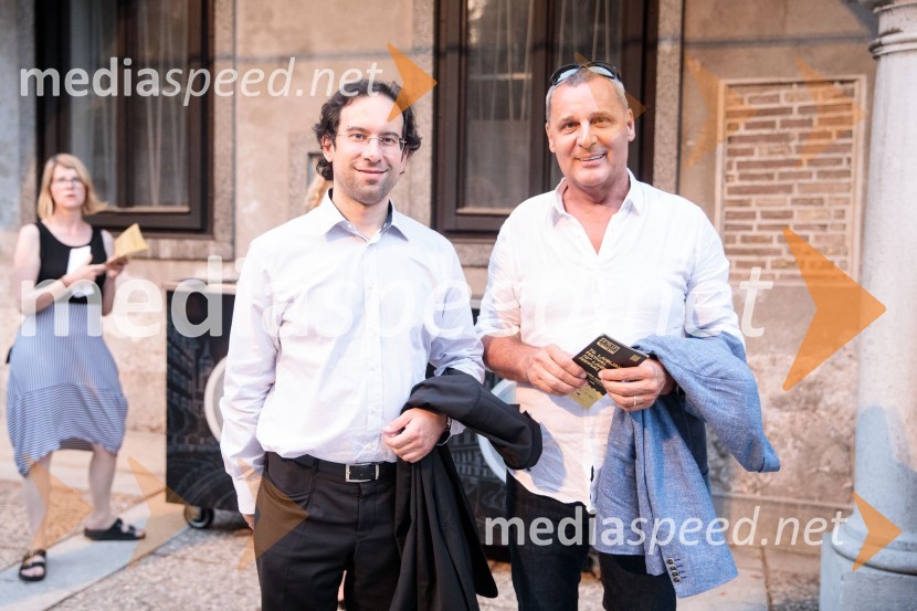  Simon Krečič, umetniški direktor Opere SNG Maribor;  Danilo Rošker, direktor SNG MariborWest Side Story, muzikal, Festival Ljubljana 2022