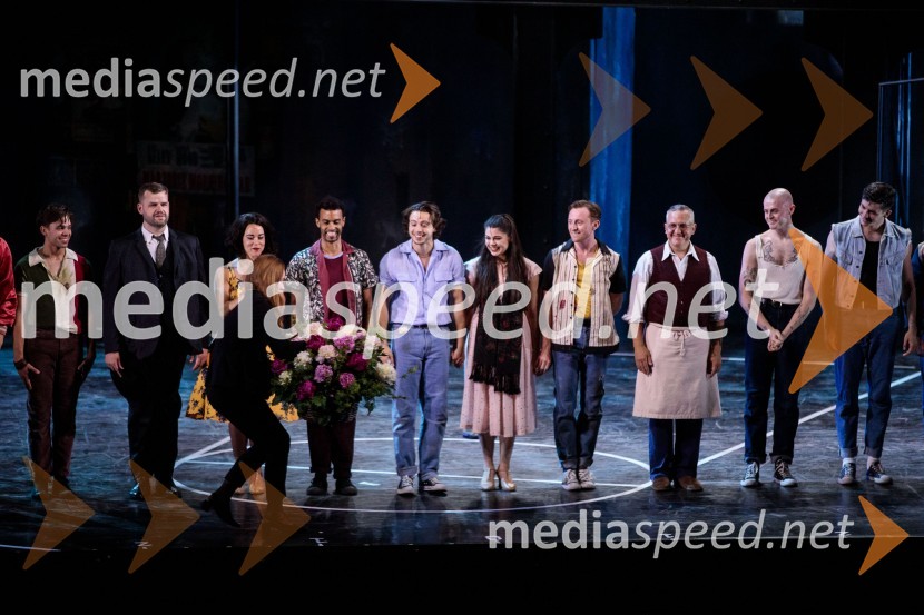  Alex Abad Cabedo, igralec;  Paul Kemble, igralec;  Philippa Stefani, igralka;  Fernando Mariano, igralec;  Adam Filipe, igralec;  Rosalia Morales, igralka;  Christopher Parkinson, igralec;  ... ;  Travis Ross, igralec;  Tobias Turley, igralecWest Side Story, muzikal, Festival Ljubljana 2022