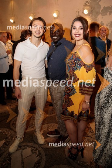  Adam Filipe, igralec;  Mykal Rand, režiser in koreograf;  Rosalia Morales, igralkaWest Side Story, muzikal, Festival Ljubljana 2022