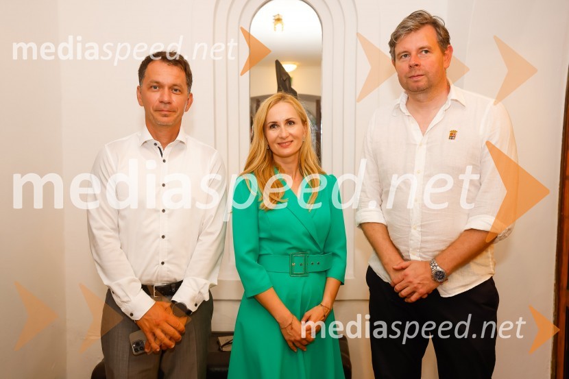  Leon Tomašić, direktor Terme Doberna;  Žužana Šeruga, vodja prodaje, Terme Dobrna;  ... Sprejem Term Dobrna, West Side Story, Festival Ljubljana 2022