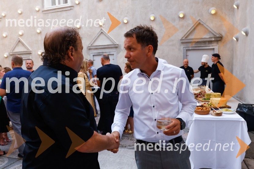  Darko  Brlek, direktor in umetniški vodja, Festival Ljubljana;  Leon Tomašić, direktor Terme DobernaSprejem Term Dobrna, West Side Story, Festival Ljubljana 2022