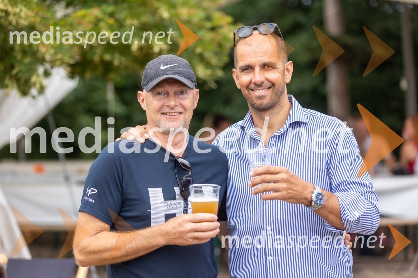  Rok Cuderman, vodja marketinga Petrol d.d.;  Marko  Mlakar, direktor in partner, Amrop AdriaAmCham Open teniški turnir in piknik 2022