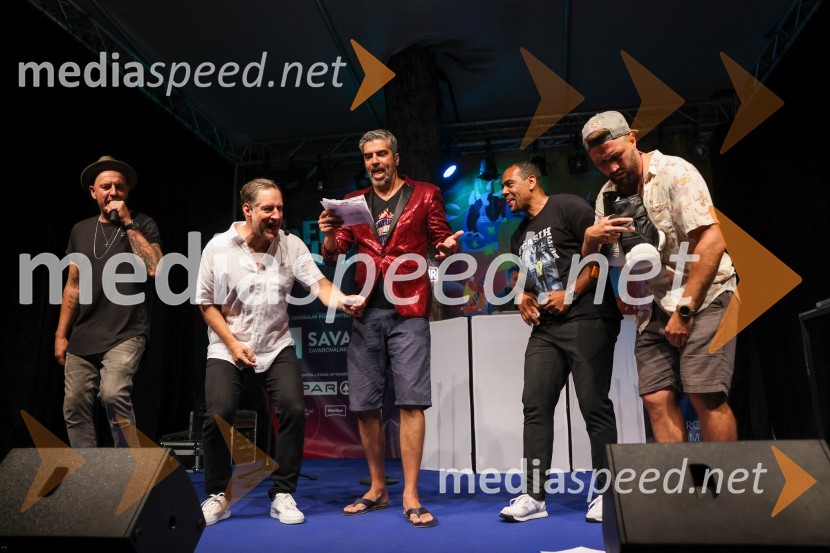  Boštjan Čukur, raper, 6 Pack Čukur;  John Denhof, predsednik uprave NKBM;  Bor Greiner, odgovorni urednik, Radio City;  Marcos  Tavares, nogometaš, NK Maribor;  Filip Flisar, nekdanji smučar prostega slogaAutsajderji, dobrodelni stand up roast