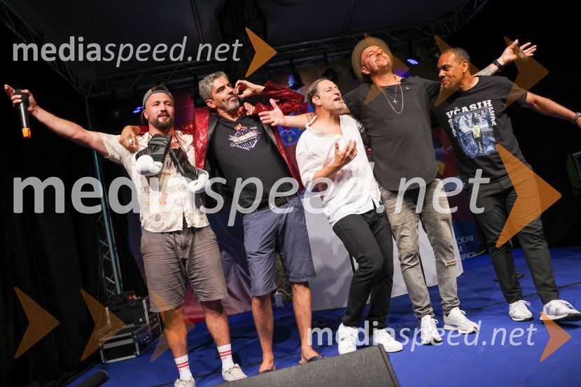  Filip Flisar, nekdanji smučar prostega sloga;  Bor Greiner, odgovorni urednik, Radio City;  John Denhof, predsednik uprave NKBM;  Boštjan Čukur, raper, 6 Pack Čukur;  Marcos  Tavares, nogometaš, NK MariborAutsajderji, dobrodelni stand up roast