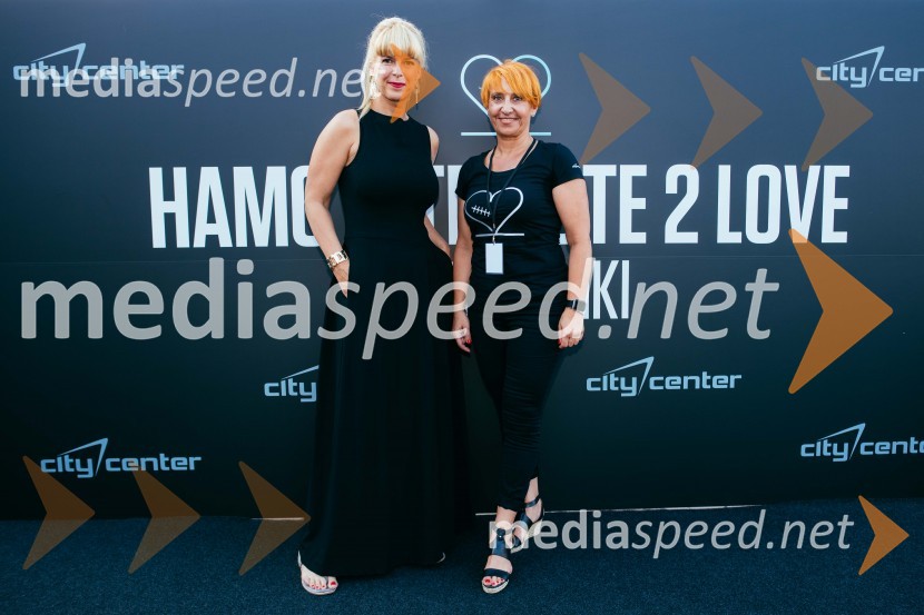  Darja Lesjak, center manager, Citycenter Celje;  Nena Horvat, vodja marketinga City CenterHamo&Tribute 2 love s simfoniki, koncert v CityCenter Celje