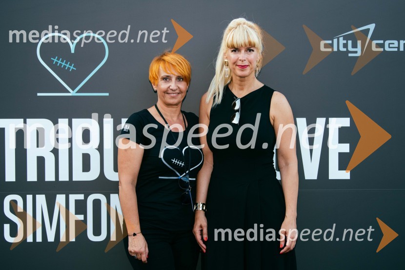  Nena Horvat, vodja marketinga City Center;  Darja Lesjak, center manager, Citycenter CeljeHamo&Tribute 2 love s simfoniki, koncert v CityCenter Celje