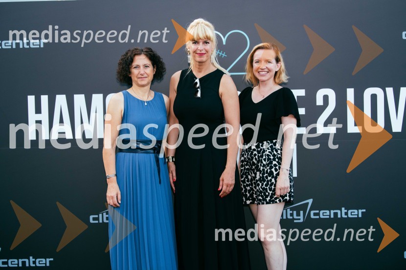 mag. Barbara Bošnjak, vodja, kabinet župana MO Celje;  Darja Lesjak, center manager, Citycenter Celje;  ... Hamo&Tribute 2 love s simfoniki, koncert v CityCenter Celje