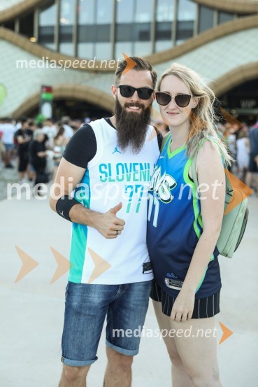 Košarkarska tekma Slovenija -  Hrvaška