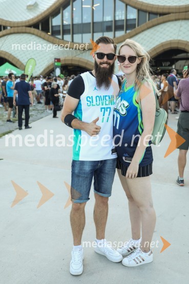 Košarkarska tekma Slovenija -  Hrvaška