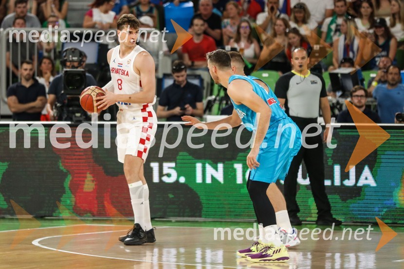  Mario Hezonja, košarkaš;  Goran Dragić, košarkarKošarkarska tekma Slovenija -  Hrvaška