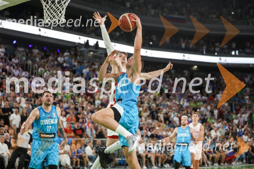 Košarkarska tekma Slovenija -  Hrvaška