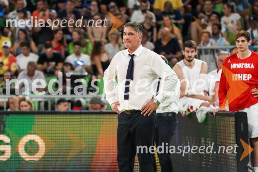  Damir Mulaomerović , selektor hrvaške košarkarske reprezentanceKošarkarska tekma Slovenija -  Hrvaška