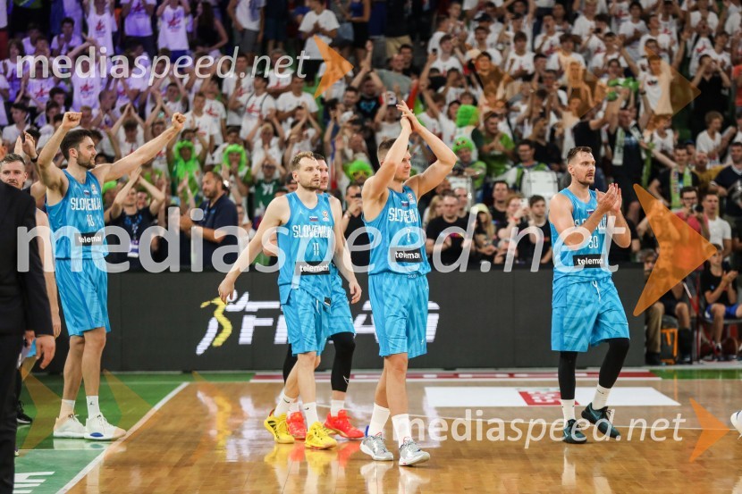  Mike Tobey, košarkaš;  Jaka Blažič, košarkar;  Edo Murić, košarkar;  Zoran Dragić, košarkarKošarkarska tekma Slovenija -  Hrvaška