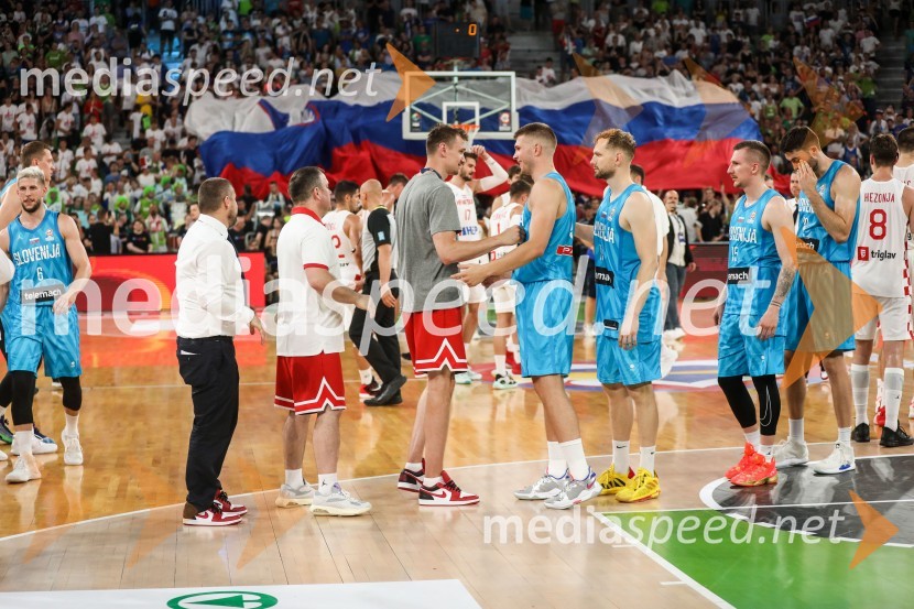 Košarkarska tekma Slovenija -  Hrvaška
