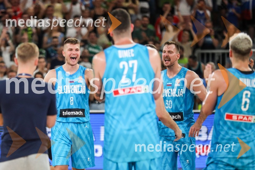  Edo Murić, košarkar;  Žiga Dimec, košarkar;  Zoran Dragić, košarkar;  Aleksej  Nikolić, košarkarKošarkarska tekma Slovenija -  Hrvaška