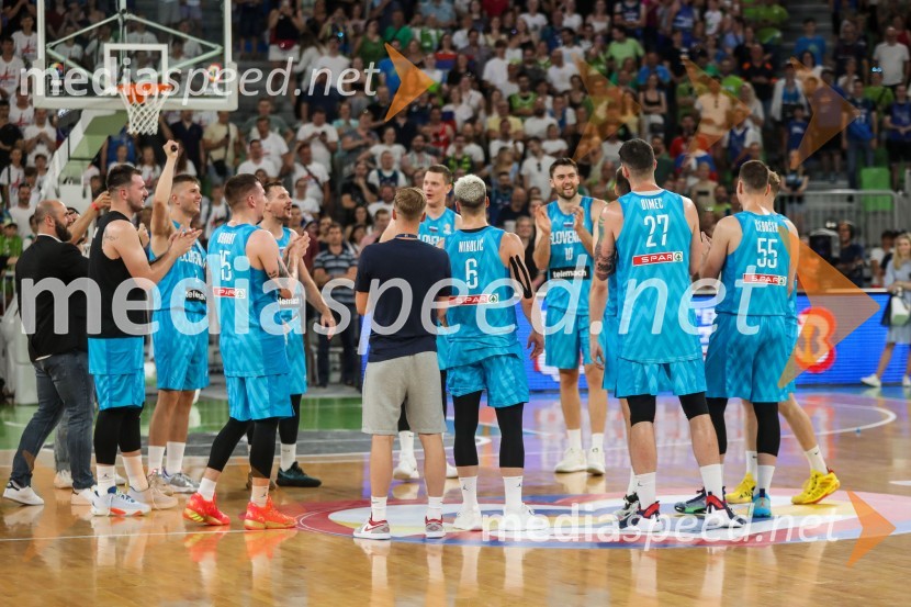 Košarkarska tekma Slovenija -  Hrvaška