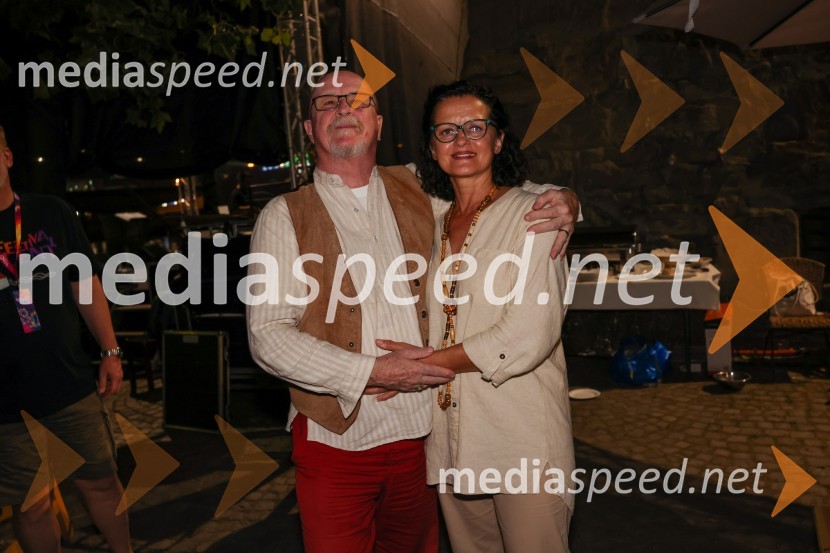  Tomaž Domicelj, glasbenik;  Irena DomiceljKoncert skupine BAJAGA I INSTRUKTORI, Festival Lent 2022