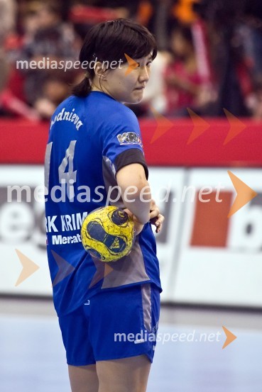 Liudmila Bodnieva, rokometašica Krima MercatrojaRokomet, Liga prvakinj, 5. krog skupine D: Krim Mercator - Nürnberg