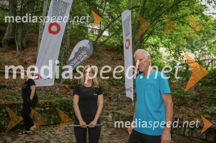   Ana Cergolj Kebler, Zavarovalnica Triglav;  Jože Rovan, predsednik PZSVedno več obiskovalcev gora, več dela za markaciste
