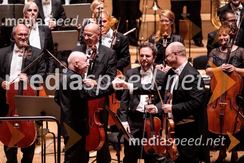  Christoph Eschenbach, dirigent, pianist;  ... Julian Rachlin, Festival Ljubljana 2022