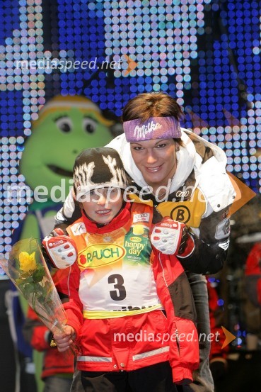 Maria Riesch, smučarka (Nemčija)Zlata Lisica, podelitev nagrad za veleslalom in žrebanje startnih številk za slalom