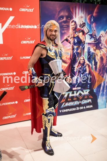  Matic Gaiser, ThorVečer Superjunakov in premiera filma Thor: Ljubezen in grom v Cineplexxu