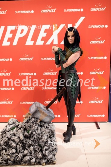  Klara Čotar, Black Tea CosplayVečer Superjunakov in premiera filma Thor: Ljubezen in grom v Cineplexxu