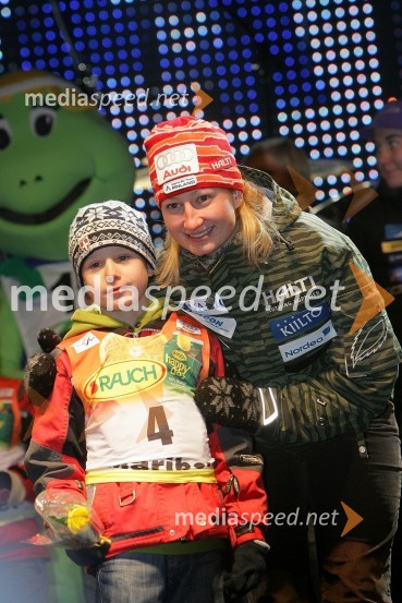 Tanja Poutiainen, smučarka (Finska)Zlata Lisica, podelitev nagrad za veleslalom in žrebanje startnih številk za slalom