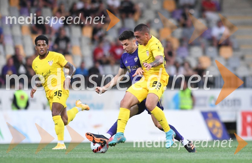  Vitor Feijao, nogometaš;  Marko Božić, nogometaš NK Maribor;  Roman Yuzepchuk, nogometašNogometna tekma NK Maribor - FC Šahtar Soligorsk