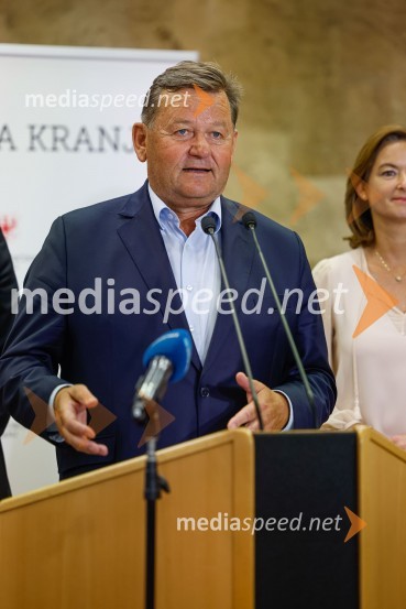 dr. Aleksander Jevšek, minister za razvoj in EU kohezijsko politikoDelovno srečanje treh ministrov v Kranju