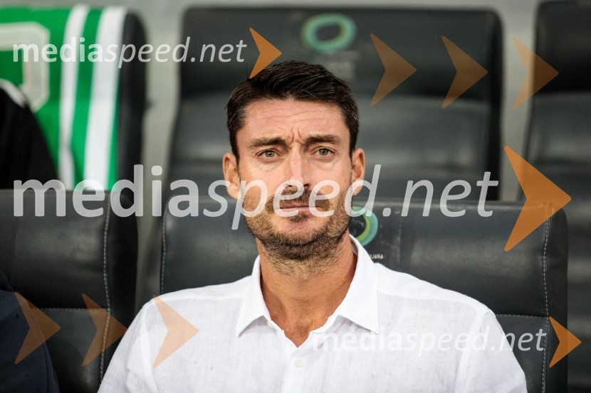  Albert Riera, trener NK OlimpijaNogometna tekma NK Olimpija - FC Differdange 03