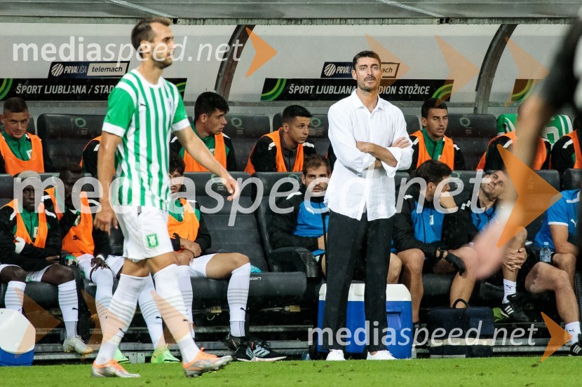  ... ;  Albert Riera, trener NK OlimpijaNogometna tekma NK Olimpija - FC Differdange 03