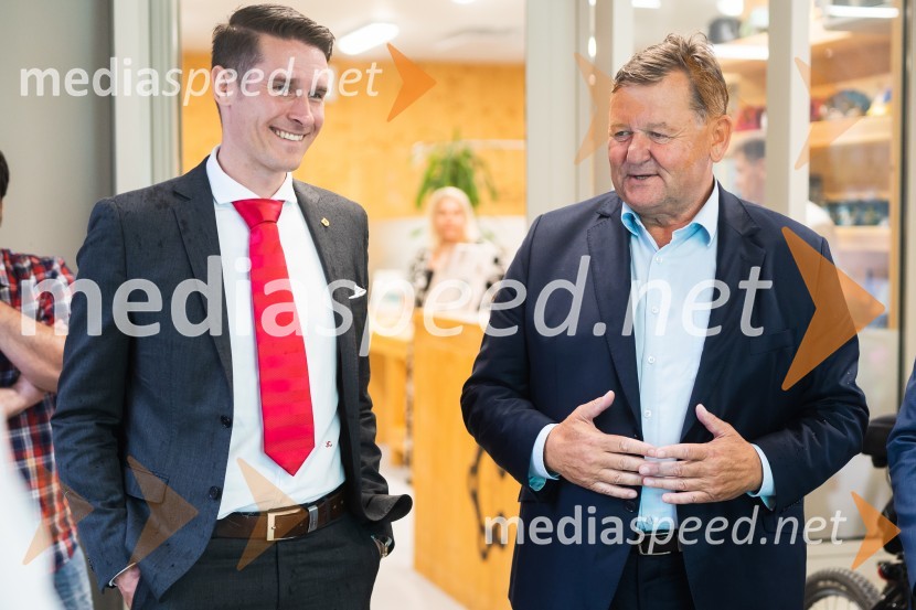  Janez Černe, podžupan Mestne občine Kranj; dr. Aleksander Jevšek, minister za razvoj in EU kohezijsko politikoDelovno srečanje treh ministrov v Kranju