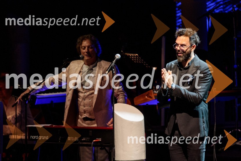  Tonči Huljić, skladatelj;  Petar Grašo, pevecMediterraneo Tonči Huljić in Petar Grašo, Festival Ljubljana 2022