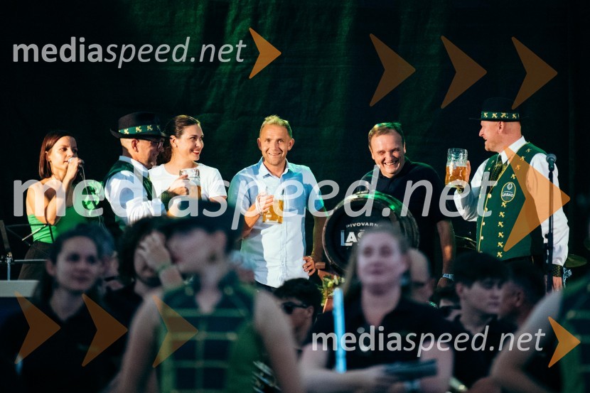  ... ;  ... ;  Tina Belej, STIK Laško, direktorica;  Urban Kramberger, manager blagovne skupine, Pivovarna Laško Union;  Franc Zdolšek, župan, občina Laško;  ... Dan Laščanov, Pivo in cvetje 2022