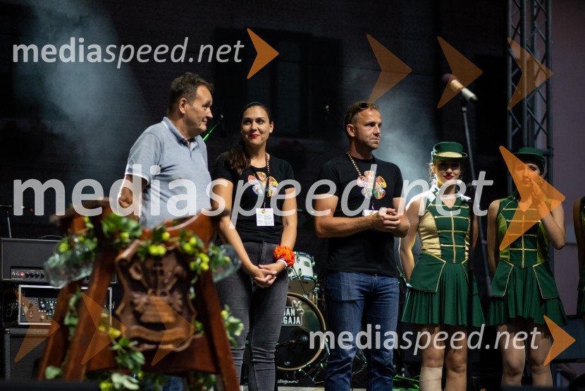  Franc Zdolšek, župan, občina Laško;  Tina Belej, STIK Laško, direktorica;  Urban Kramberger, manager blagovne skupine, Pivovarna Laško Union;  ... ;  ... Pivo in cvetje 2022, petek