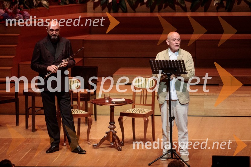  Massimo Mercelli, flavtist;  John Malkovich, igralecGlasbeni kritik John Malkovich, Festival Ljubljana 2022