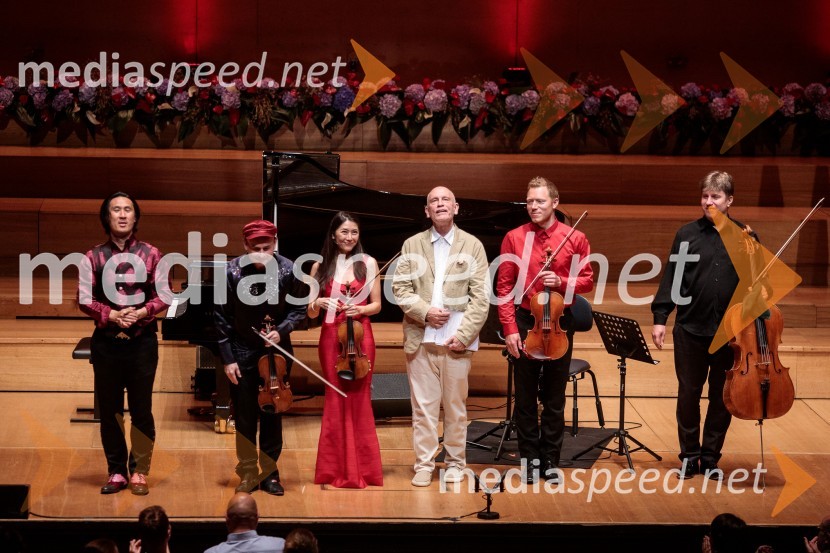  Hyung-ki Joo, pianist;  Aleksey Igudesman, violinist;  Kim So-Ock, violinistka;  John Malkovich, igralec;  Max Baillie, glasbenik;  Thomas Carroll, violončeloGlasbeni kritik John Malkovich, Festival Ljubljana 2022