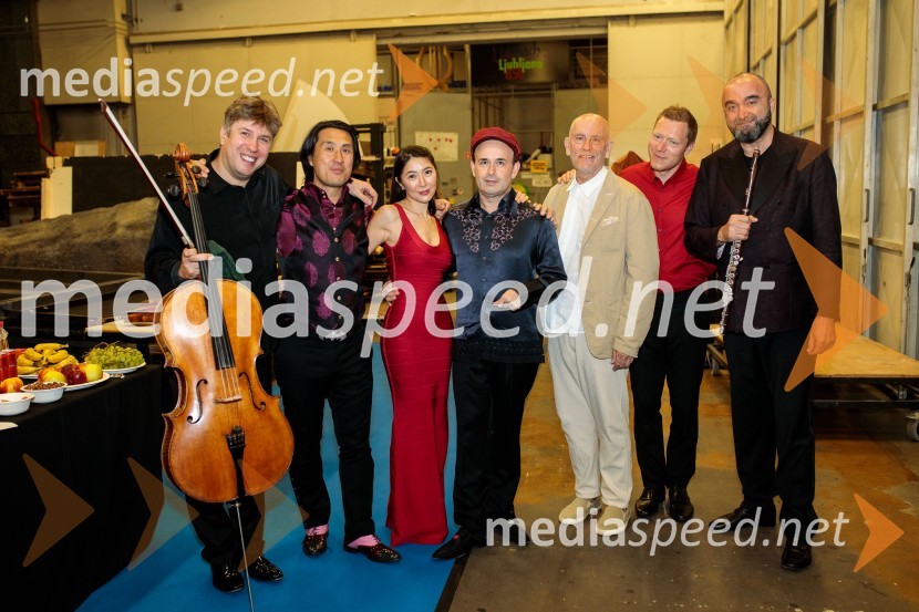  Thomas Carroll, violončelo;  Hyung-ki Joo, pianist;  Kim So-Ock, violinistka;  Aleksey Igudesman, violinist;  John Malkovich, igralec;  Max Baillie, glasbenik;  Massimo Mercelli, flavtistGlasbeni kritik John Malkovich, Festival Ljubljana 2022