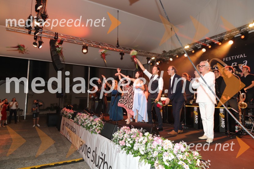 Pevski solisti z Big bandom RTV Slovenije na Festivalu Arsana