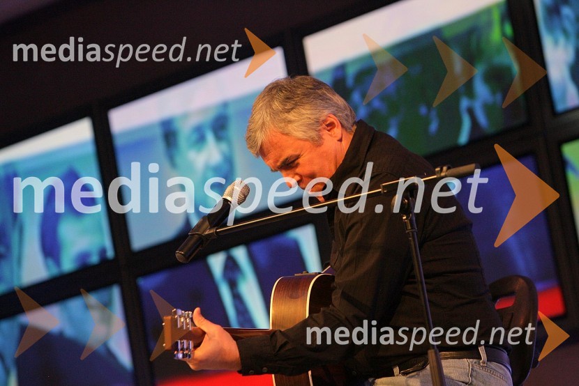 Zoran Predin, pevecPredsednik malo drugače, snemanje oddaje na RTS