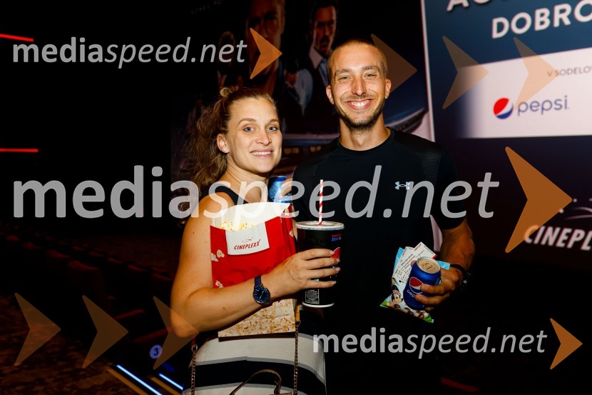  Nina Ogrin, plesalka;  Filip Kržišnik, F&B AcrobaticsHiter kot strel, premiera Cineplexx Ljubljana Rudnik